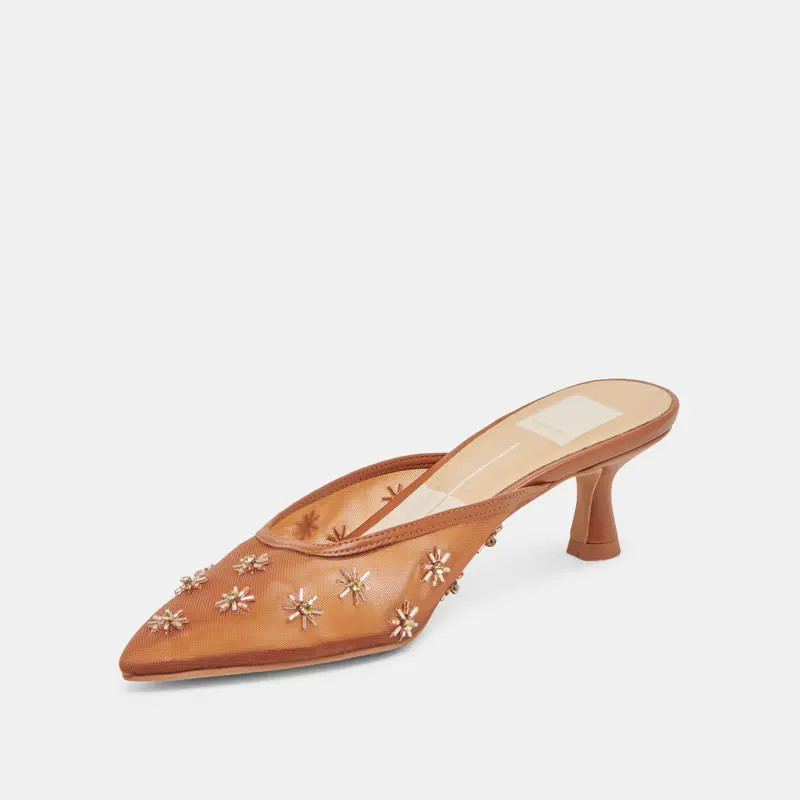 Clara Wide Heels Saddle Mesh 7