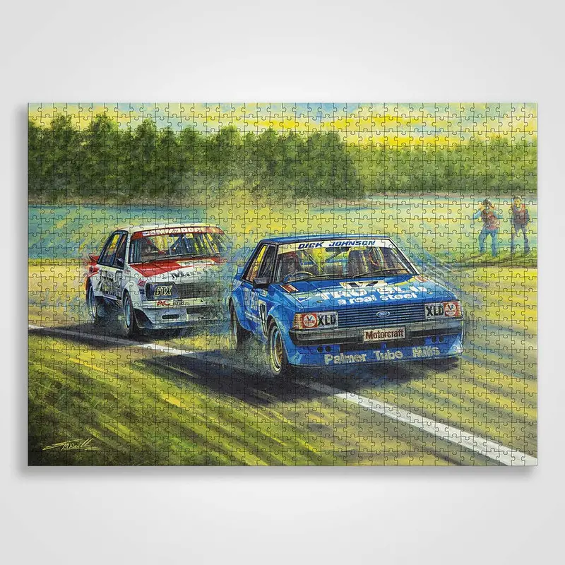 Clash Of The Titans - Dick Johnson Peter Brock -- Jigsaw Puzzle -- Authentic 1