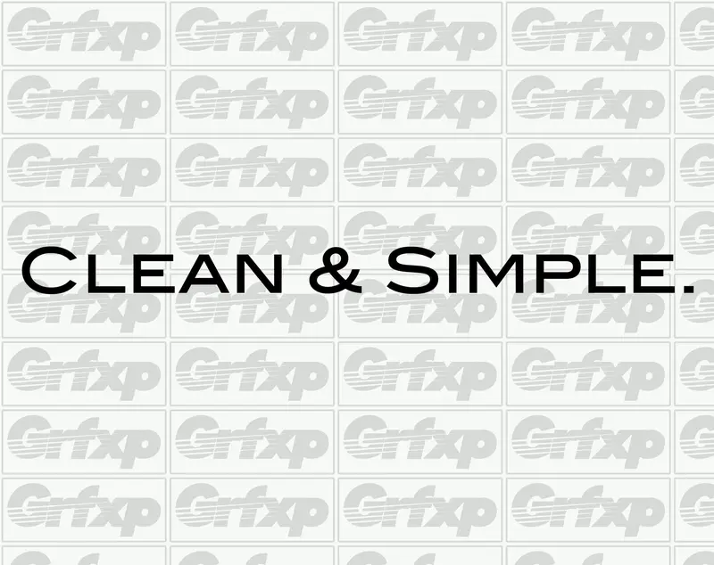 Clean & Simple Sticker 1