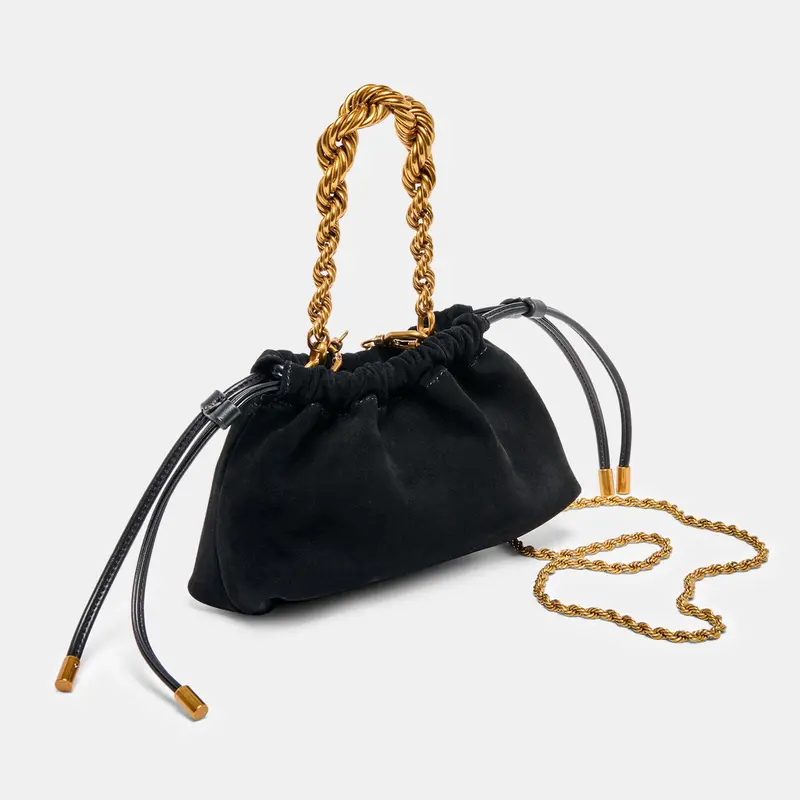 Cleo Crossbody Black Suede 1