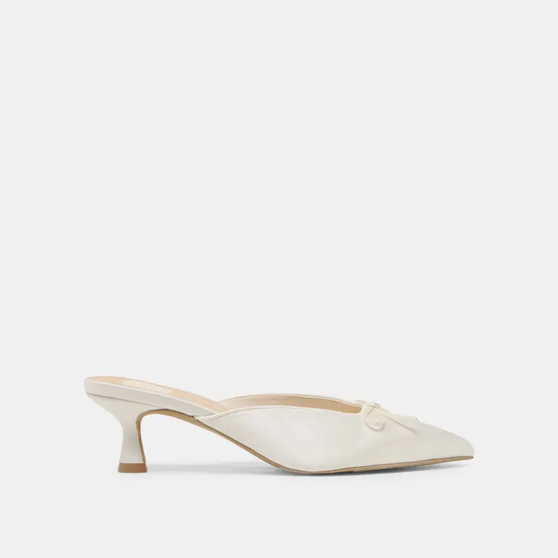 Cleo Heels Off White Satin 1