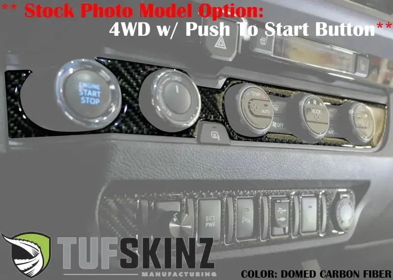 Climate Control Accent Overlay Fits 2016-2023 Toyota Tacoma 1