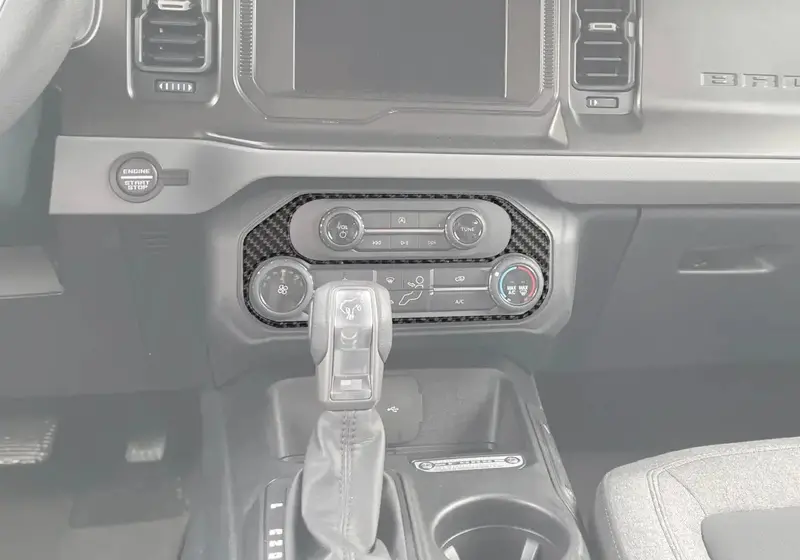Climate Control Accent Overlay Fits 2021-2026 Ford Bronco 1
