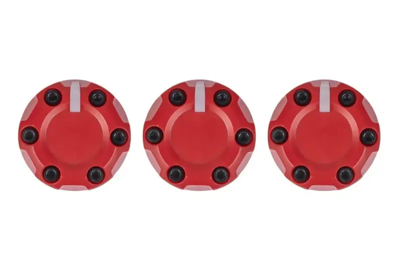 Climate Knobs (For 2005-2015 Tacoma) - 3 Pack - Red 1