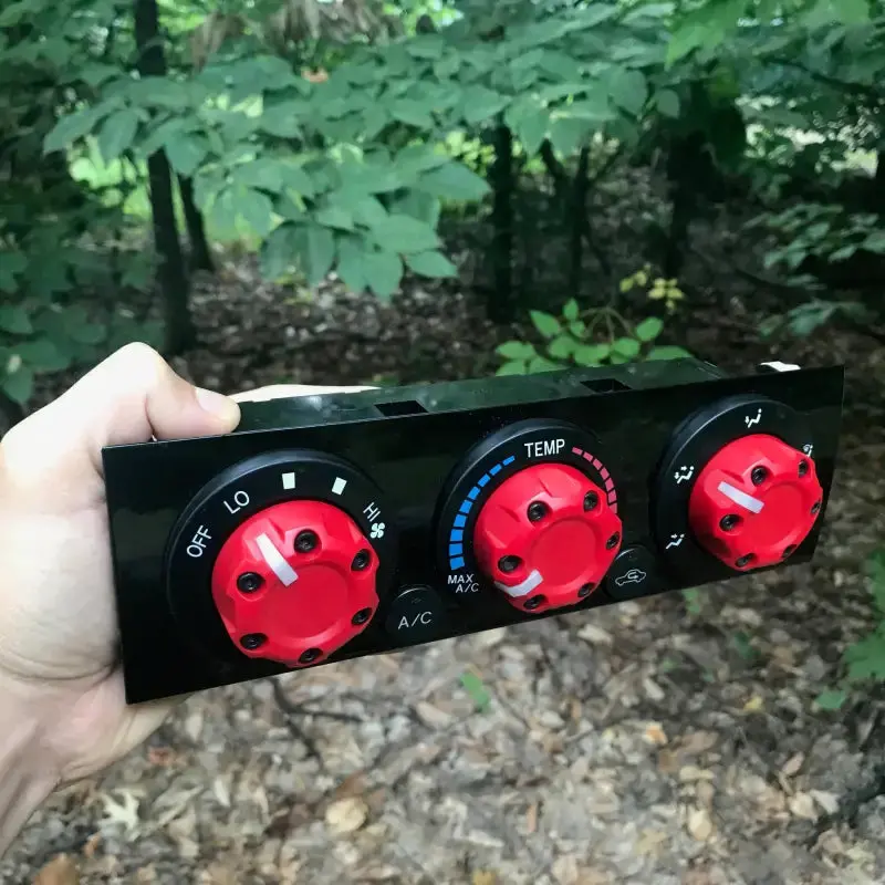 Climate Knobs (For 2005-2015 Tacoma) - 4 Pack - Red 4