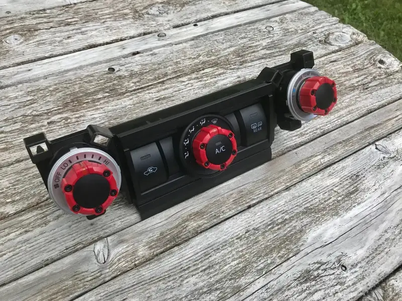 Climate Knobs (For 5Th Gen 4Runner) - Red 2