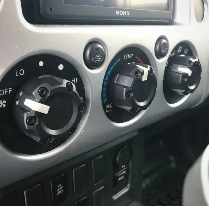 Climate Knobs (For Fj Cruiser) - Quicksand 4