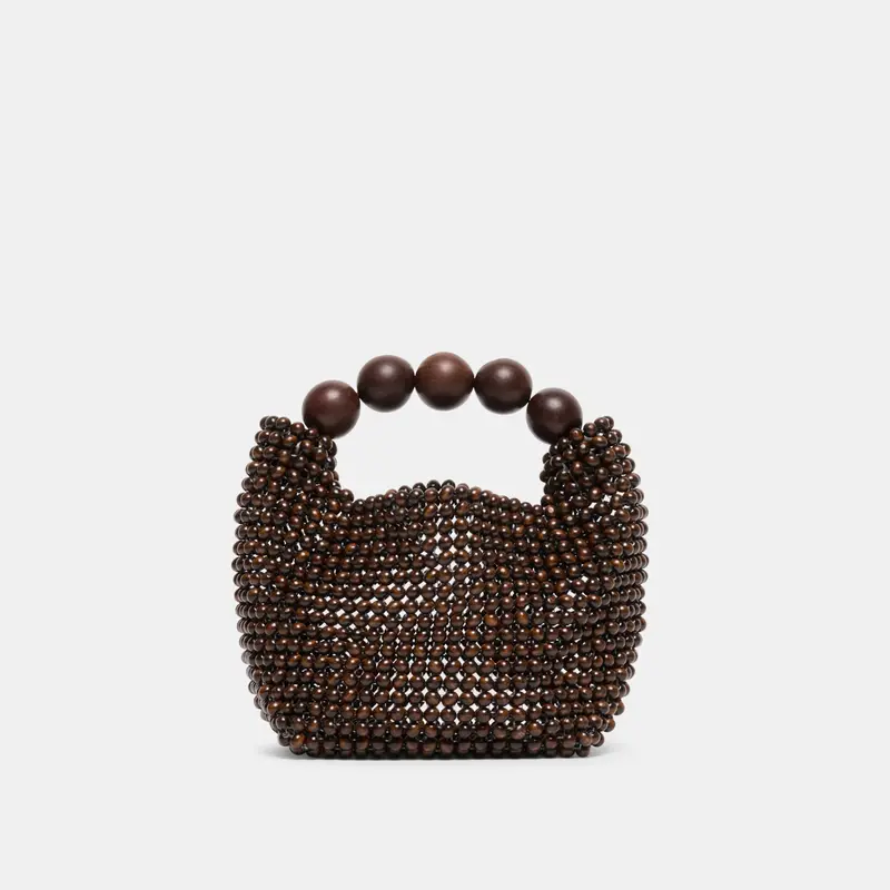 Clover Handbag Chocolate Wood 1