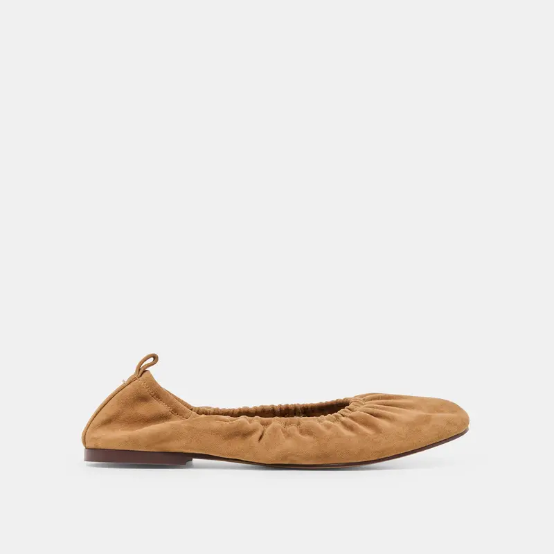 Conrad Ballet Flats Lt Brown Suede 1