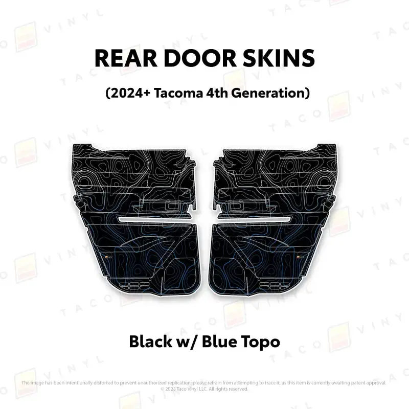 Contemporary Door Skin Decals for 2024+ Tacoma