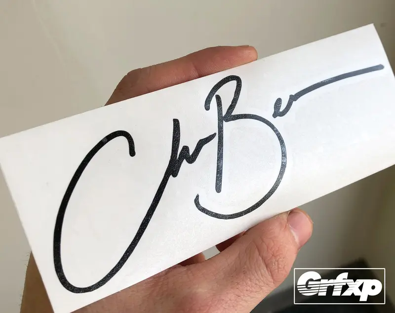 Create Your Own Signature Vinyl Stickers! 1