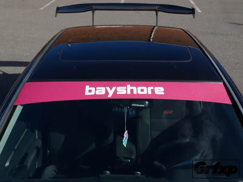 Create Your Own Vinyl Windshield Banner (Sunstrip) 1