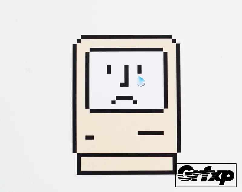 Crying Mac Printed Sticker 1