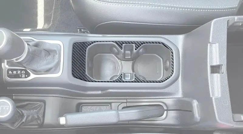 Cup Holder Accent Overlay Fits 2019-2026 Jeep Gladiator 1