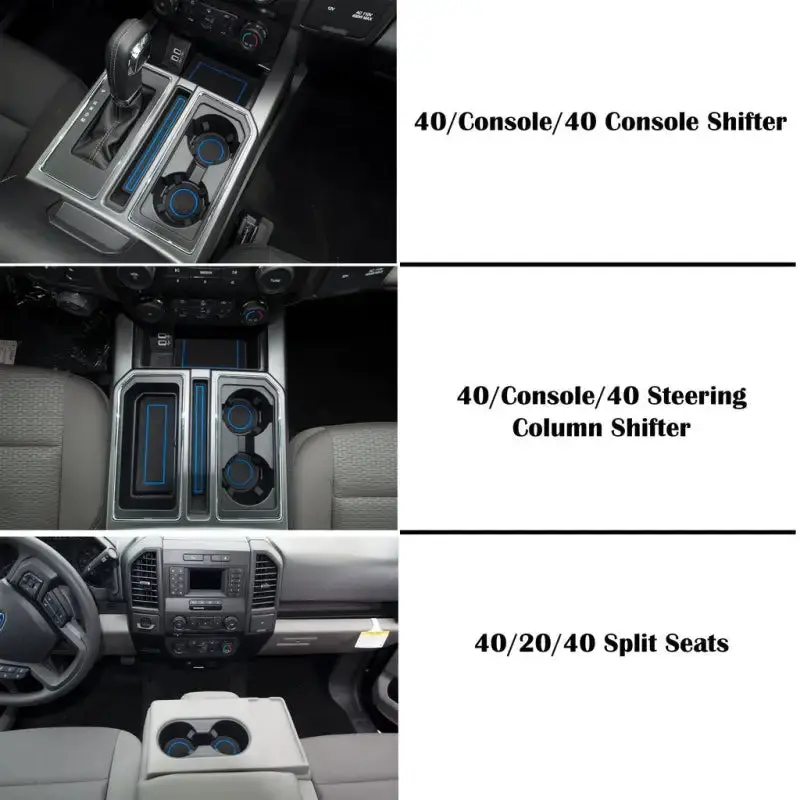 Cup Holder Inserts Fits 2015-2016 Ford F-150 5
