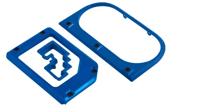 Cup Holder/Shifter/Shift Gate Trim Rings (For 2014-2021 Tundra) - Voodoo Blue 1