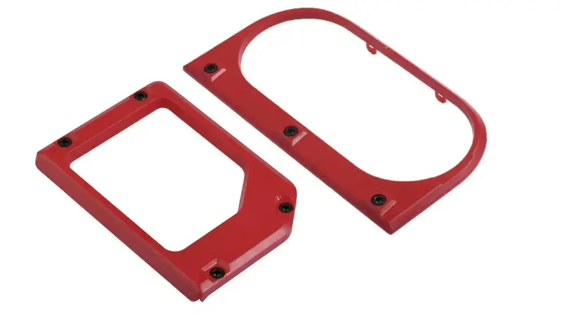 Cup Holder/Shifter Trim Rings (For 2014-2021 Tundra) - Red 1