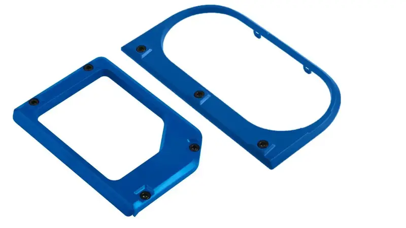Cup Holder/Shifter Trim Rings (For 2014-2021 Tundra) - Voodoo Blue 1