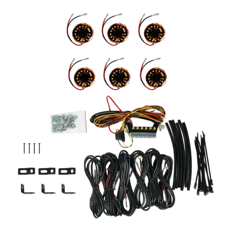 Cyclone V2 Led - Rock Light - 6-Light System - Amber - 5W Flood Beam - #91041 1
