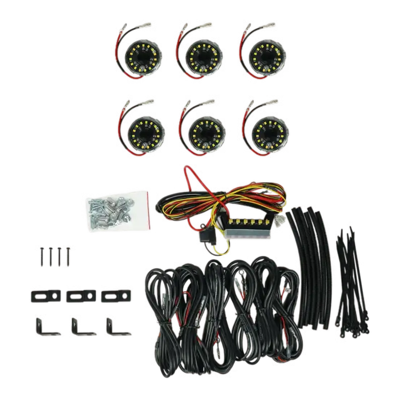 Cyclone V2 Led - Rock Light - 6-Light System - Clear - 5W Flood Beam - #91040 1