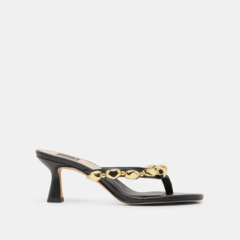 Daksie Heels Black Leather 1
