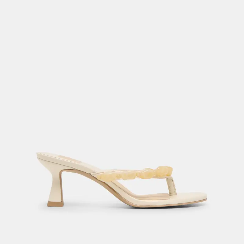 Daksie Heels Off White Leather 1
