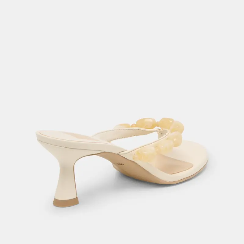 Daksie Heels Off White Leather 3