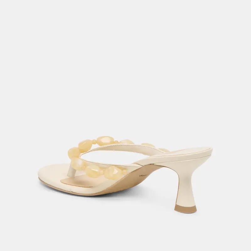 Daksie Heels Off White Leather 5