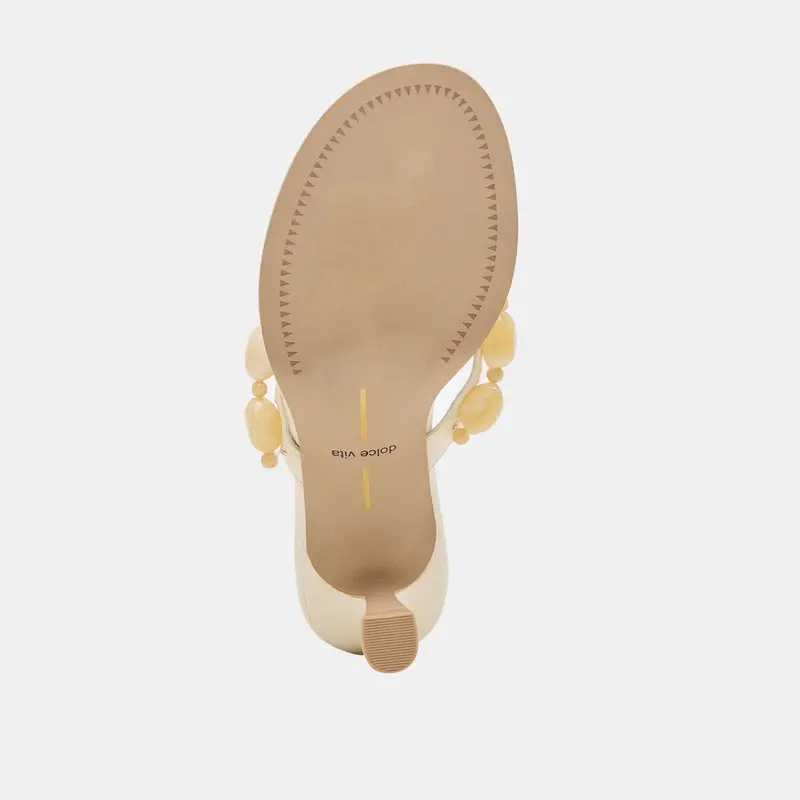 Daksie Heels Off White Leather 9