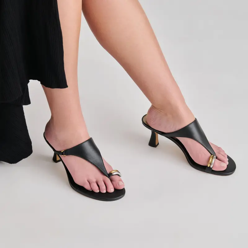 Derrel Heels Black Leather 4