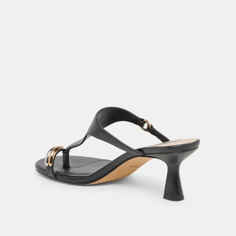 Derrel Heels Black Leather 8