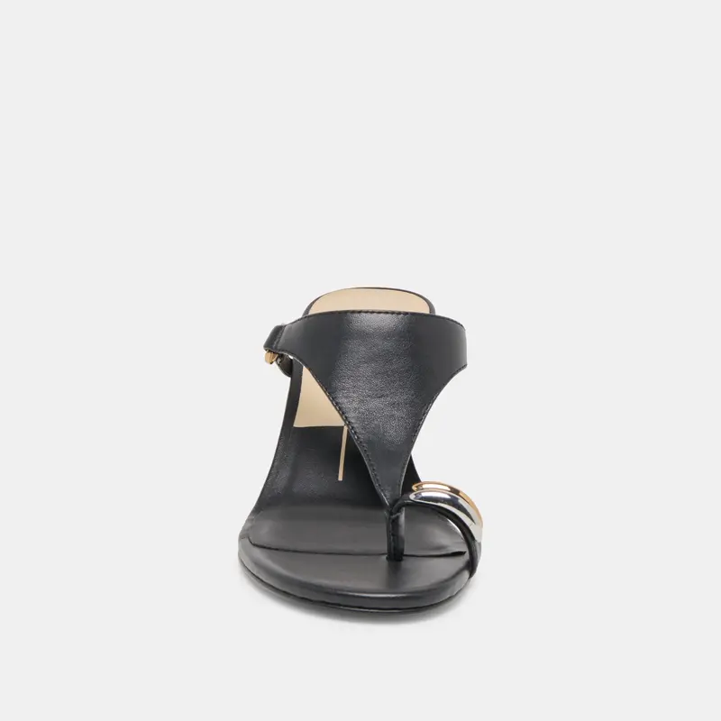 Derrel Heels Black Leather 9