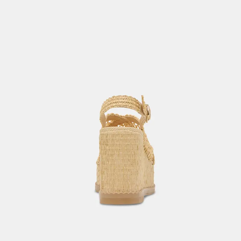 Dexler Wedges Lt Natural Woven Raffia 7