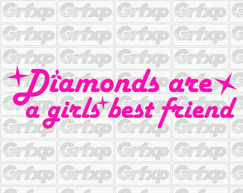 Diamonds Are A Girls Best Friend Sticker 1