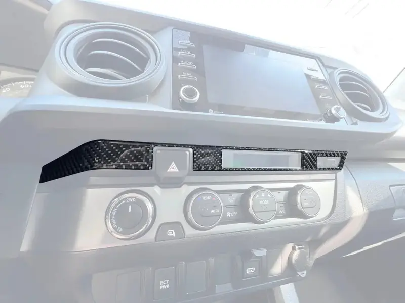 Digital Climate Display Accent Trim Fits 2016-2023 Toyota Tacoma 1