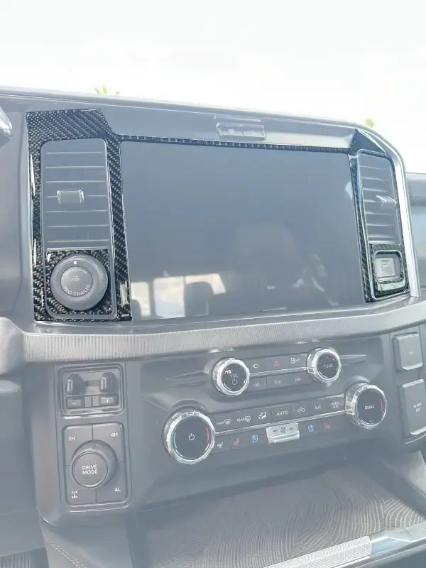 Display Screen Accent Trim Fits 2023-2026 Ford Super Duty 1