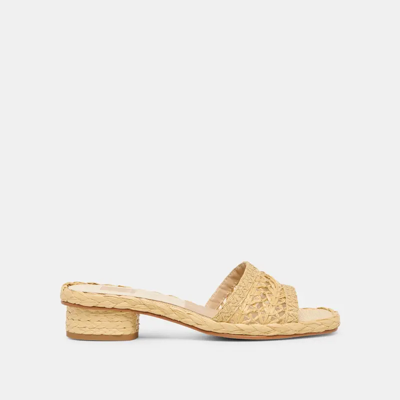 Dixi Sandals Lt Natural Cross Hatch Raffia 1