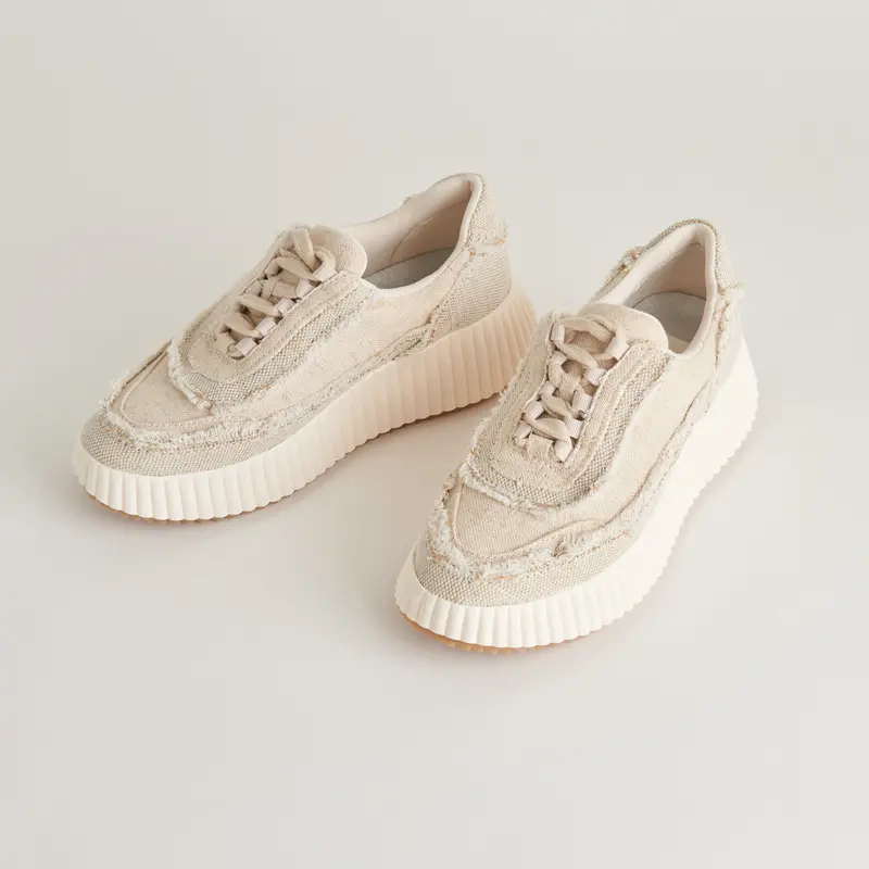 Dolen Fray Sneakers Sand Canvas - Re:Vita 1