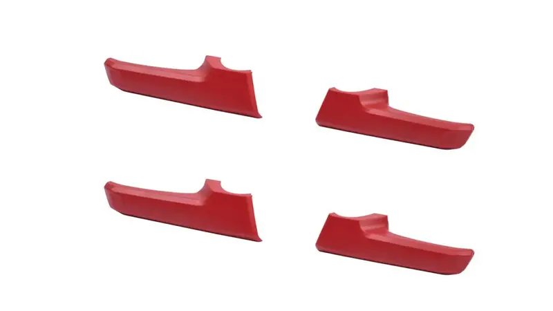 Door Handle Covers (For 5Th Gen 4Runner) - Red 1