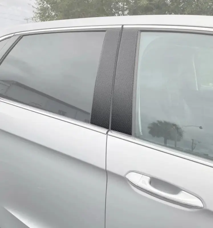 Door Pillar Overlays (A Or B,C) Fits 2015-2024 Ford Edge 4