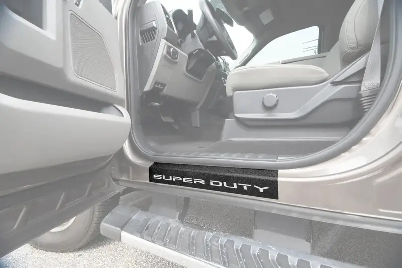 Door Sill Protection Overlays (Textured) Fits 2017-2022 Ford Super Duty 1