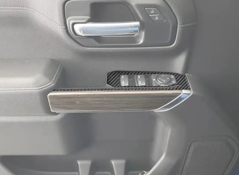 Door Switch Accent Overlays Fits 2019-2021 Chevrolet Silverado 1