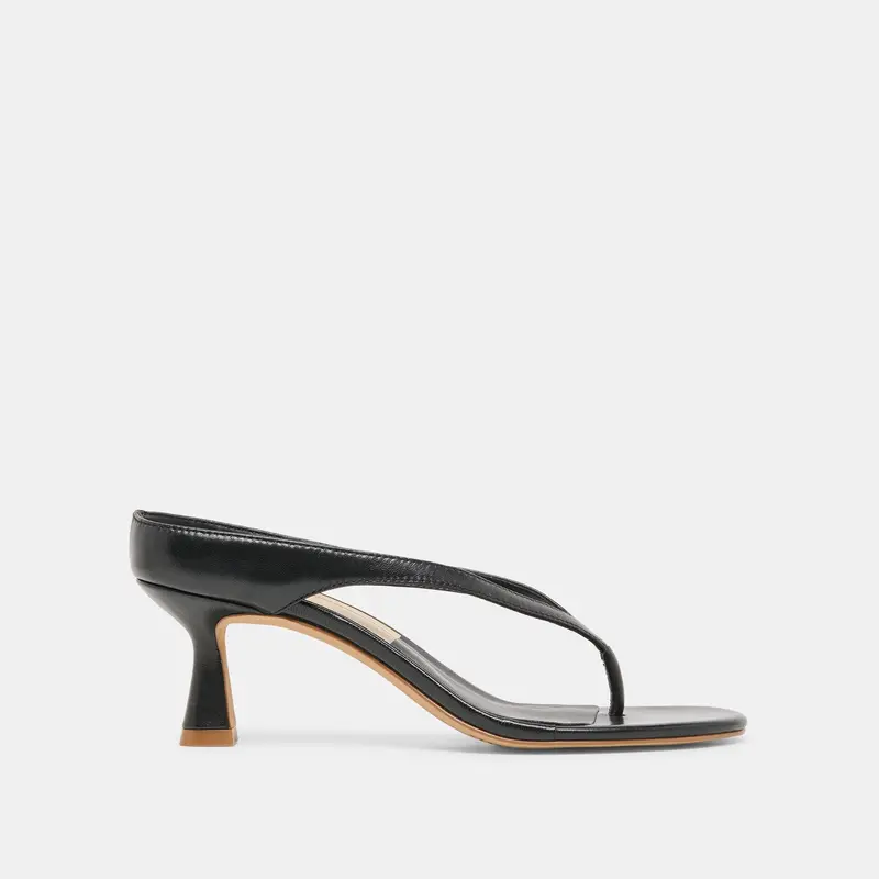 Doreen Heels Black Leather 1