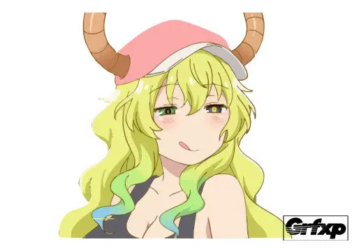 Dragon Maid Anime Girl Passenger Window Graphic 1