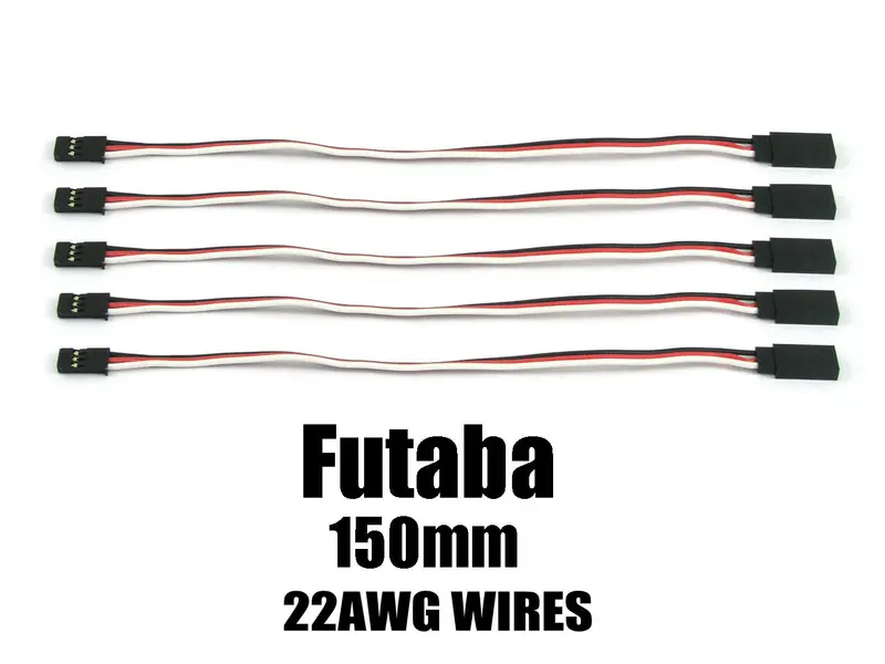 Ea-004-5 Futaba Extension With 22 Awg Heavy Wires 150Mm 5Pcs. 1