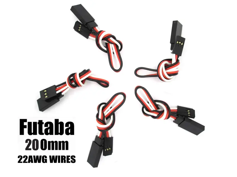 Ea-005-5 Futaba Extension With 22 Awg Heavy Wires 200Mm 5Pcs. 1
