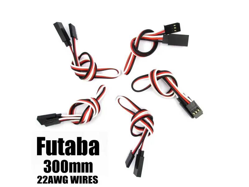 Ea-007-5 Futaba Extension With 22 Awg Heavy Wires 300Mm 5Pcs. 1