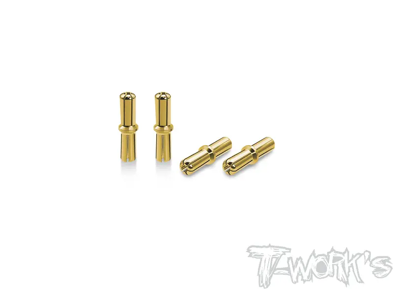 Ea-029-5    5Mm Gold Plated Dual Battery Plug ( 4Pcs. ) 1