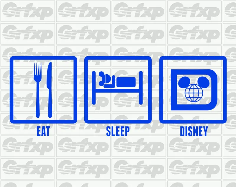 Eat, Sleep, Disney Sticker 1