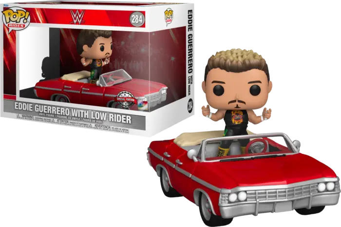 Eddie Guerrero Wwe In Impala Low Rider -- Pop! Vinyl Rides -- Funko Tv Figurine 1